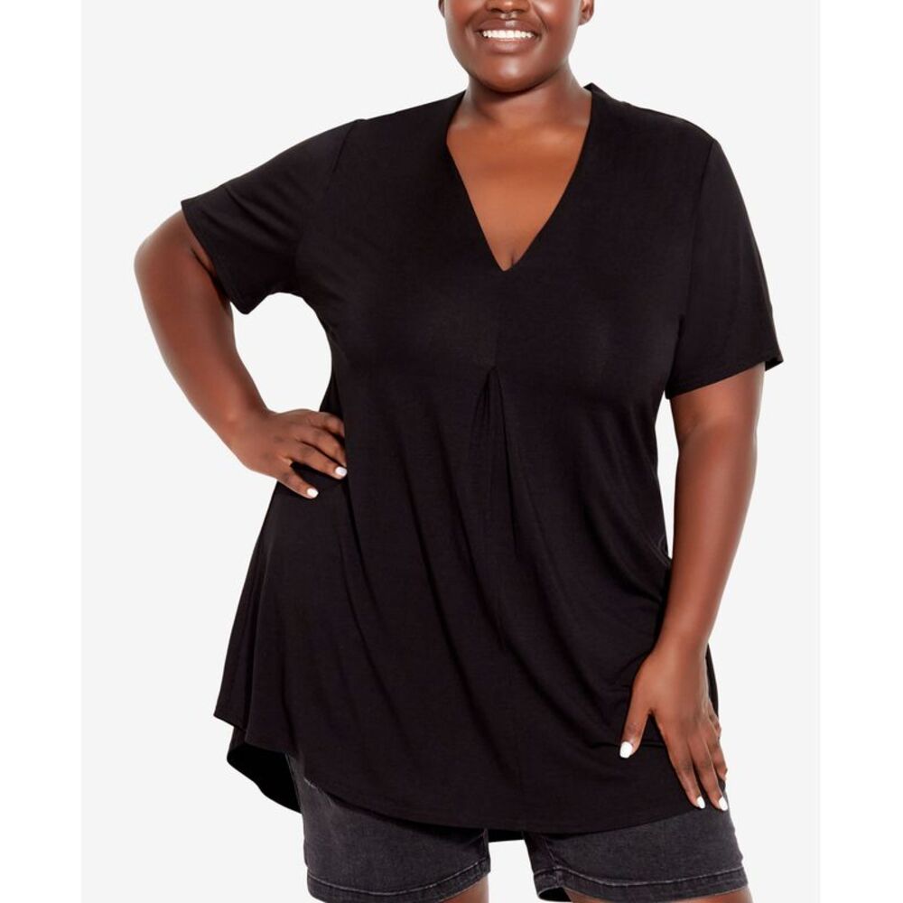 Avenue Plus Size Kaylie High Low Top